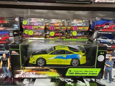 Fast & Furious 1995 Mitsubishi Eclipse 1/18 modellino auto pressofuso... - Immagine 1 di 4