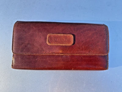 Vintage Oroton Brown Leather Wallet Trifold Made in Australia - Image 1 of 4