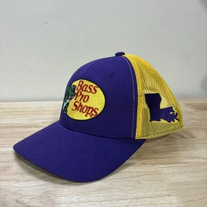 Bass Pro Shops Trucker Hat LSU Tigers Louisiana State University Viral OSFM NEW - Picture 1 of 7