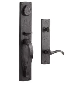 New Ellis Solid Dark Bronze Entrance Door Set with Lever Handle, Left hand by - Picture 1 of 2
