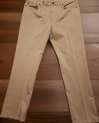 Pantalones ajustados Banana Republic Traveler para hombre talla 38x32 chinos tostados 5 bolsillos Foto 1 de 4