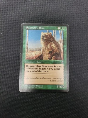 MTG *Razorclaw Bear X1* (DMG) Portal Second Age Magic The Gathering - Image 1 of 4