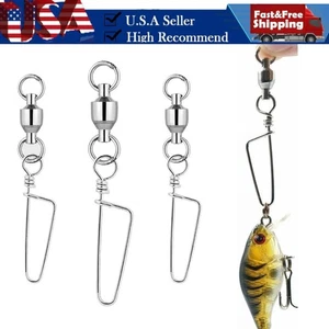 50 PIEZAS Rodamiento de Bolas Giratorio Bloqueo de Costa Giratorio Aparejos de Pesca a Presión Conectores 0-9# - Imagen 1 de 25