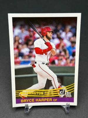Bryce Harper 2018 Panini Donruss #270 Washington Nationals - Image 1 of 2