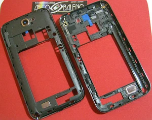 RICAMBIO COVER RETRO PER SAMSUNG GALAXY NOTE2 GT N7100+TASTI LATERALI VETRINO - Picture 1 of 1