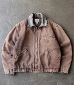 vintage faded carhartt detroit jacket size M RARE - Picture 1 of 4