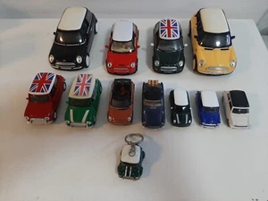 Lot of 12 Mini Cooper Diecast Car + Key Ring - VGC - Picture 1 of 8