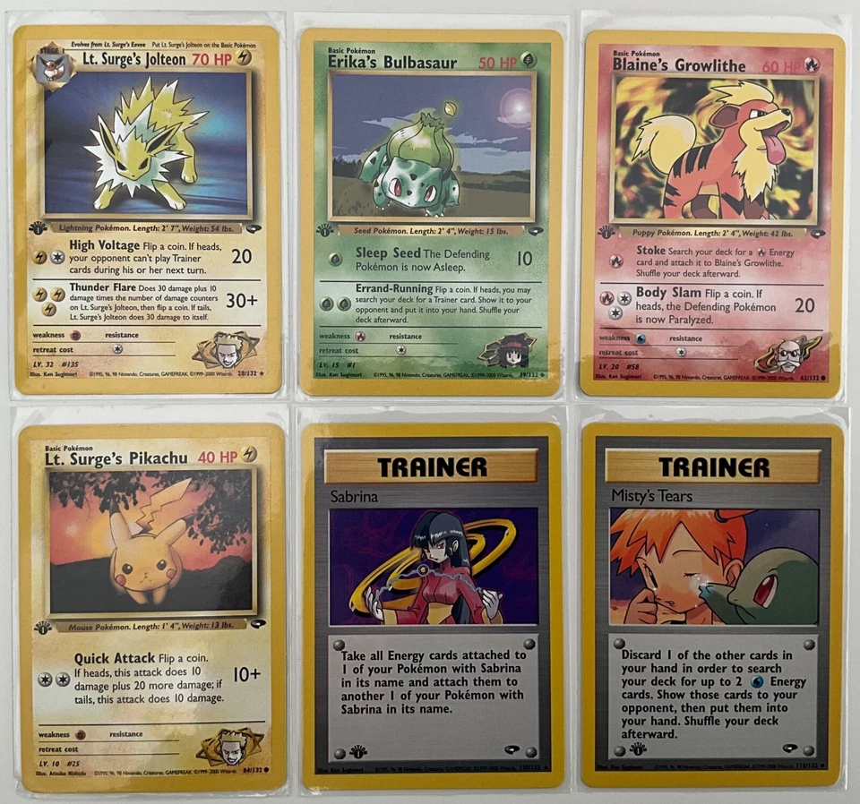 2000 POKEMON GYM CHALLENGE 1ST EDITION CARDS YOU CHOOSE Nr Mint / Mint - Image 1 of 1