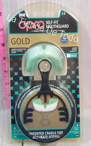 GOLD ADULT SELF FIT MOUTHGUARD MOUTH TEETH GUARD FOR OPRO USER - Picture 1 of 3