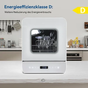 5L Mini Geschirrspüler 45cm Tischgeschirrspüler Freistehender Spülmaschine 7Modi - Bild 1 von 10