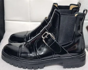 Hermès Man Ankle Boots Size 40 Black - Picture 1 of 14