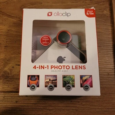 Olloclip 4-1 iPhone 5 / 5s / SE (1st Gen) Wide, Fish-Eye, Macro Mobile Lens New - Image 1 of 4