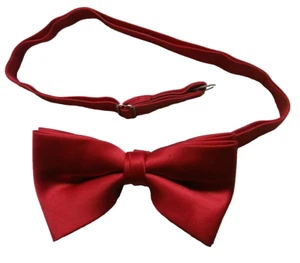 Bow Tie Bowtie Mens Dickie Vintage 1980s 1990s RED by Tie Rack - Picture 1 of 10