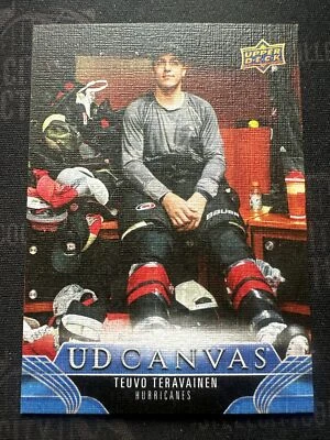 2023-24 UD Upper Deck Series 2 Canvas - C137 Teuvo Teravainen, Carolina 263 - Image 1 of 2