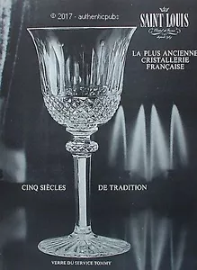 PUBLICITE SAINT LOUIS CRISTALLERIE VERRE DU SERVICE TOMMY DE 1965 FRENCH AD PUB - Imagen 1 de 1