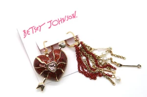 Betsey Johnson passende Ohrringe - neu/ungetragen - Herz/Pfeil - Bild 1 von 9