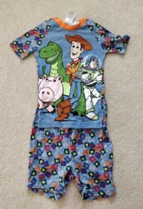 Disney Store Toy Story Woody Buzz Rex Hamm 2 piece Short Pajamas Size 6 NEW NWT - Picture 1 of 4