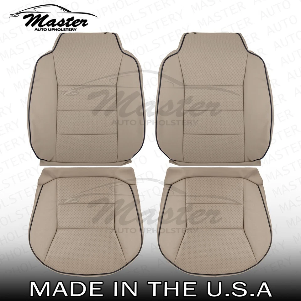 Fundas de asiento de cuero beige para Land Rover Discovery Bahama 1999-2002, perfectas Foto 1 de 1