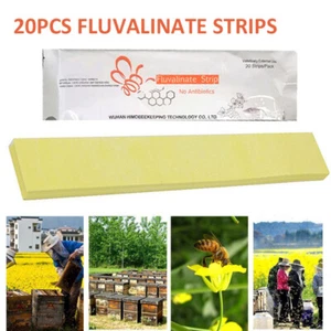 20PCS Varroa Streifen Bienenmilbe Acaricide Töten Imkerei Fluvalinat-Streifen - Bild 1 von 5