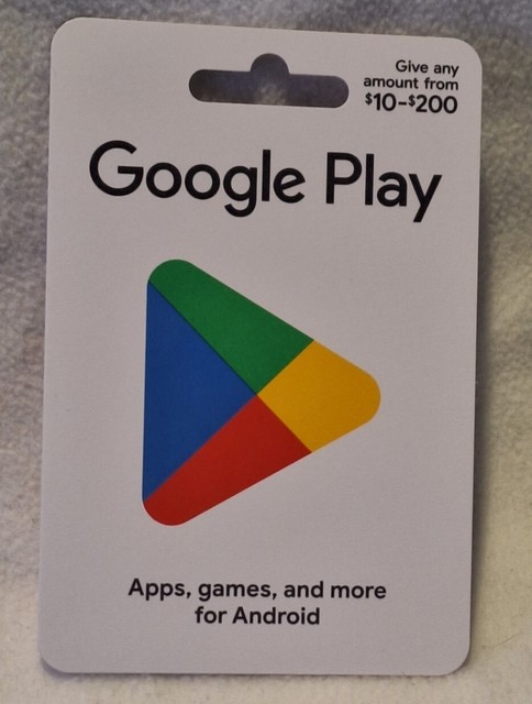 Google Play Gift Card (BR) Android - Cartão Presente