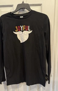 North Pole "Joyful " Christmas Long Sleeve Shirt Size XL 18/20 - Picture 1 of 1