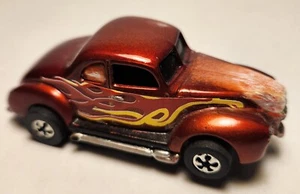 Hot Wheels 1941 Willys Coupe modified to fit HO scale AFX-style inline chassis - Picture 1 of 7