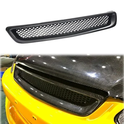 For 1996-1998 Honda Civic JDM Type R Mesh Front Hood Grille Grill Carbon Fiber - Imagem 1 de 4
