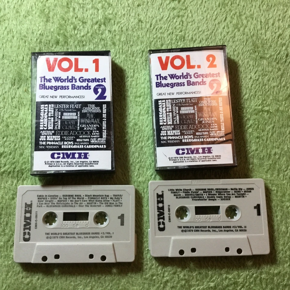 World's Greatest Bluegrass Bands 2, Volumes 1 & 2  (EX) Copy *[2-Cassette Tapes] Foto 1 de 4