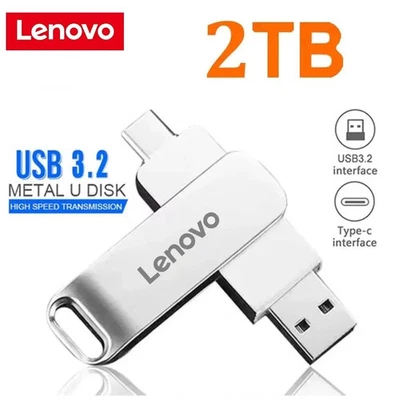 1TB 2TB USB 3.2 Pen Drive High Speed Transfer Metal Portable U Disk Flash - Image 1 of 4