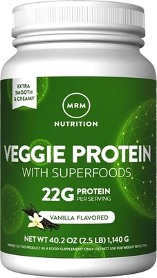 Suplemento em pó de proteína vegetal e superalimento para dieta low carb (2,5 lb) - Imagem 1 de 2