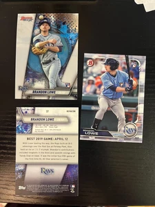 Bowman's best Brandon Lowe rookie card refractor 2019 RC - Picture 1 of 2