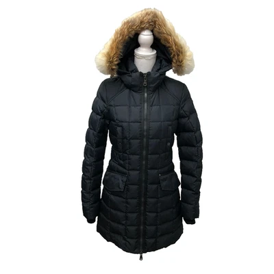 Abrigo acolchado Pajar Power Heat Phoenix para mujer XS negro capucha de piel Gorpcore exterior Foto 1 de 4