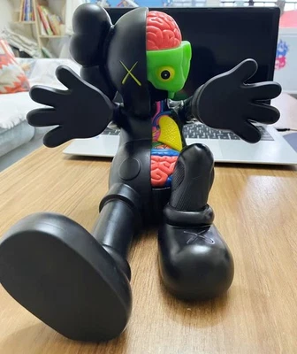 Kaws Companion Figure Semi anatomical Lying statue Deco Art Toy 11.6in No box - Image 1 of 4