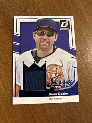 Camiseta Brian Dozier 2016 Panini Donruss Kings Juego Usada JK-BD Minnesota Twins Foto 1 de 2