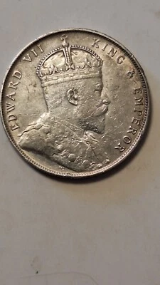 STRAITS SETTLEMENTS 1 dollar 1907 - Image 1 of 2