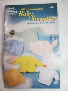 Gifts from Heaven Baby Sweaters 6 Patterns to Knit & Crochet ASN Booklet - Picture 1 of 7