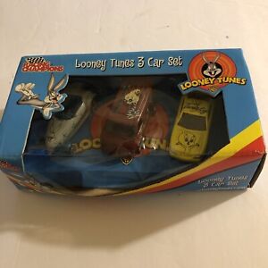 Looney Tunes 3 Car Die-Cast Set - Play Vehicles 2002 Vintage