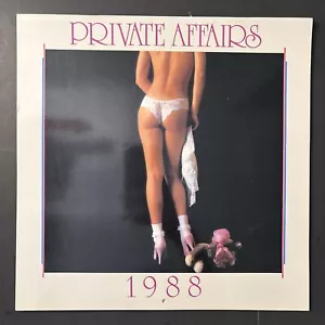 Private Affairs Sexy 1988 Calendar Vintage - Picture 1 of 2