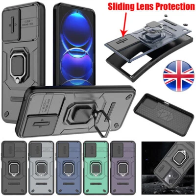 For Xiaomi 14 Ultra Redmi Note 13 POCO Sliding Lens Protection Ring Holder Case - Image 1 of 4