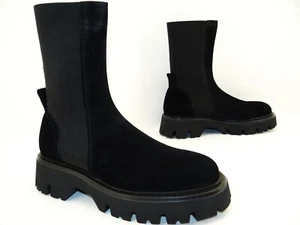 N°21 Boots Stiefelette Stiefel Plateau Herren Schuhe Leder Gr.44 Schwarz - Bild 1 von 12