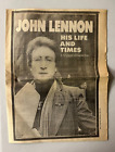 John Lennon His Life and Times Daily News newspaper (1980)