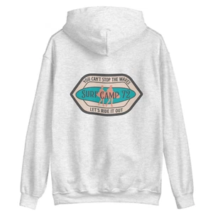 Unisex Adult Surf Camp 72 Hoodie - Retro Graphic Hooded Sweatshirt - Long Sleeve - Picture 1 of 43