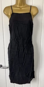 Superdry Tencel Racer Dress Black UKS NEW - Picture 1 of 9
