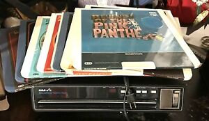 RCA Selectavision VideoDisc Player SFT 100W Powers On Untested 11 Discs Vintage