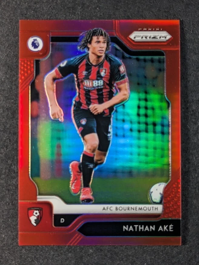 2019-20 Panini Prizm Premier League NATHAN AKE /149 Red Prizm Bournemouth #139