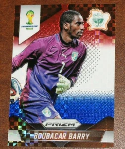 2014 Prizm World Cup Boubacar Barry Red White Blue Plaid RWB Prizms Ivory Coast - Picture 1 of 2