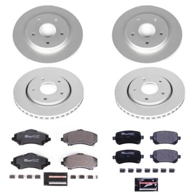 Kit de frenos de disco PowerStop - delantero y trasero - se adapta a Chrysler Town & Country 2008-20 Foto 1 de 4