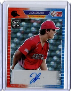 JACKSON JOBE 2021 Leaf Pro Set Metal Baseball Red White Blue WAVE XRC AUTO 3/4 - Picture 1 of 3