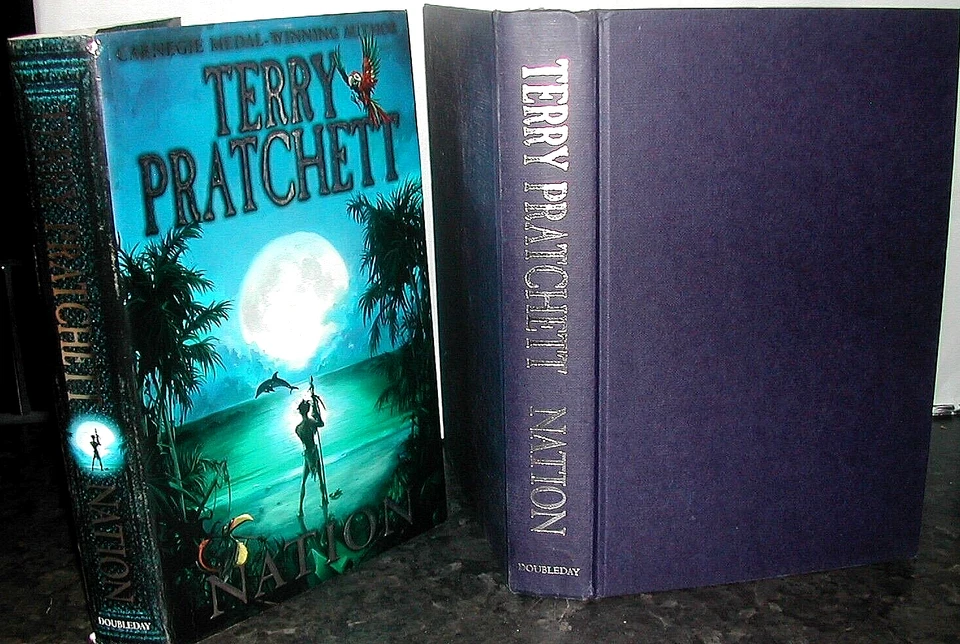 TERRY PRATCHETT: Nation 1st Ed Pacific Ocean DYSTOPIAN Victorian SATIRE Fantasy - Image 1 of 1
