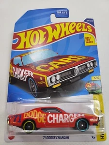 2022 Hot Wheels HW ART CARS 5/10 '71 Dodge Charger #109/250 rot am besten für Strecke. - Bild 1 von 2
